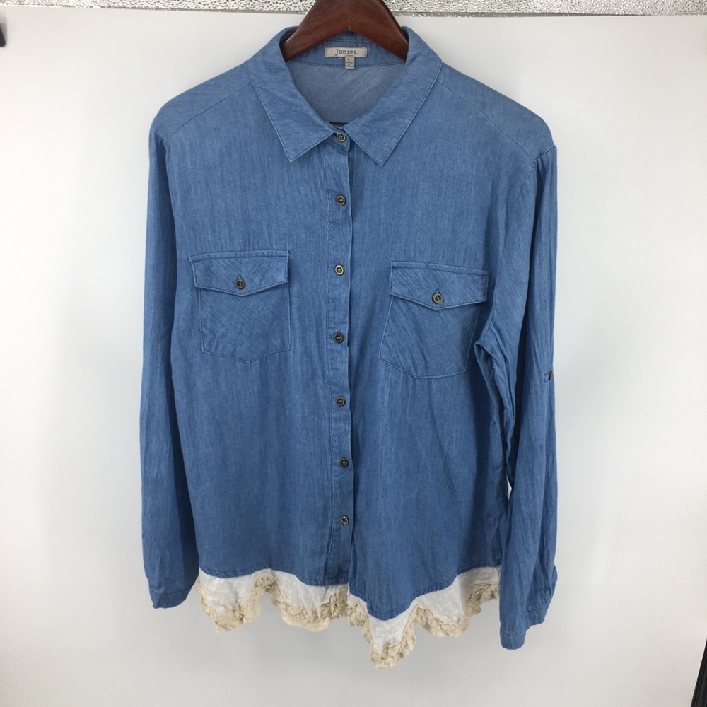 JODIFL Button Down Denim Shirt